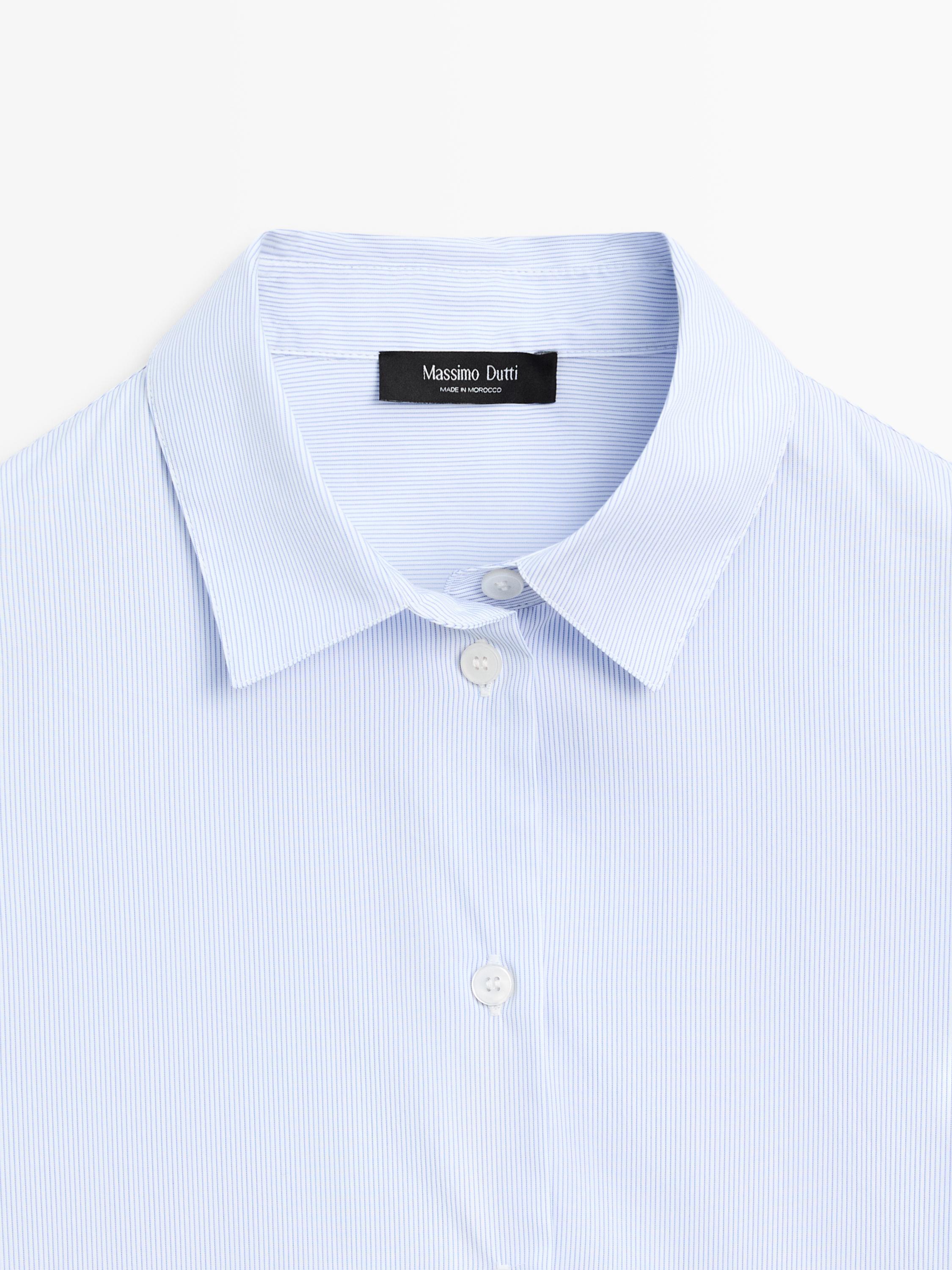 Striped stretch shirt